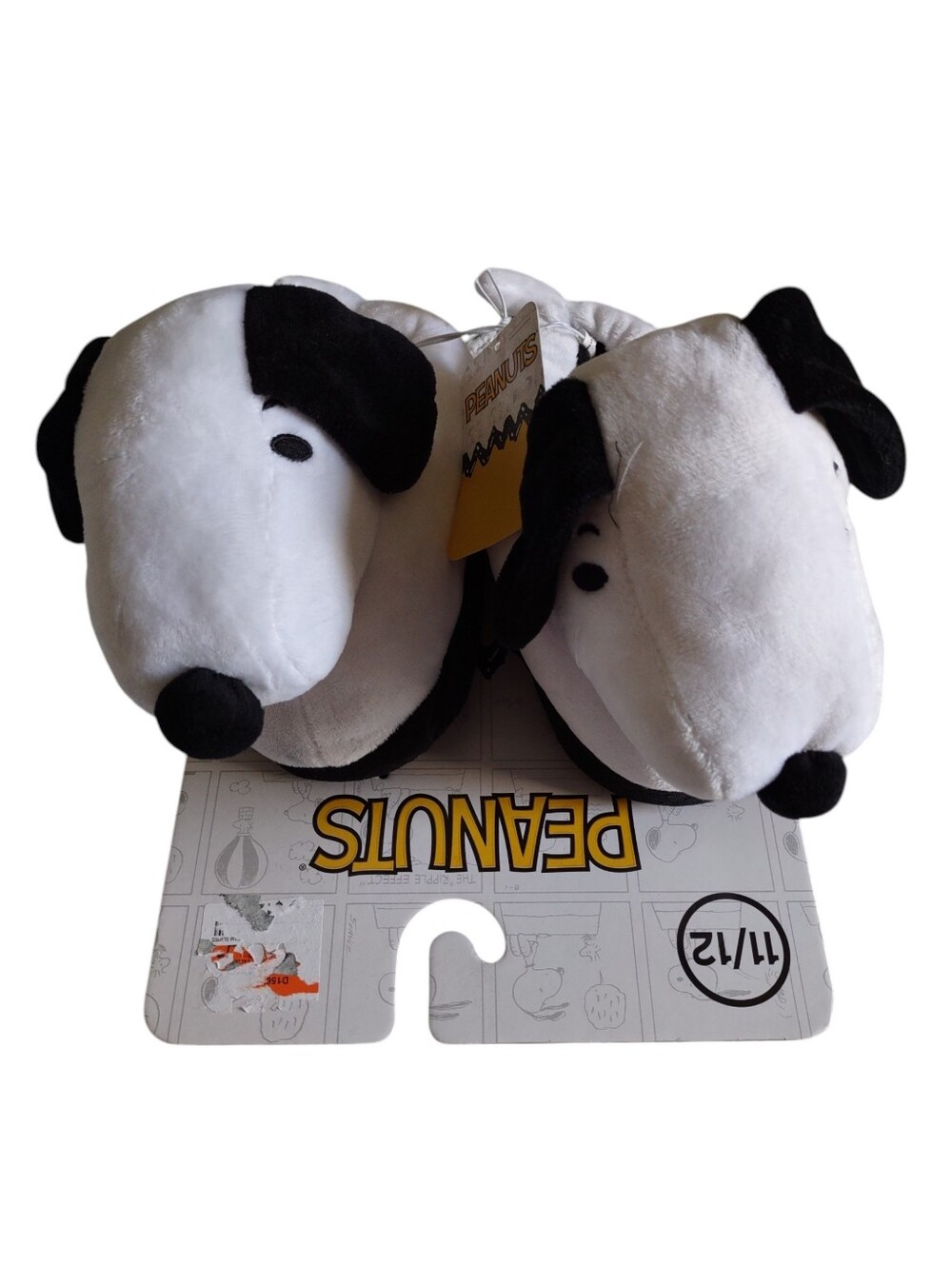 Peanuts Kids Size 11/12 Plush Snoopy Slippers